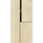 Холодильник LG GC-M237JENV бежевого цвета