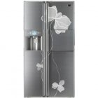 Холодильник LG GR-P247JHLE цвета платиновое серебро