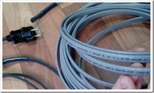 Пример использования нагревательного кабеля на примере абиссинской скважины 