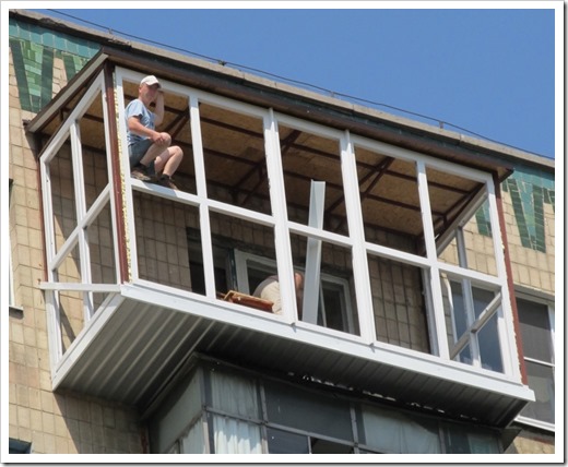 Расширение или сварка выноса балкона